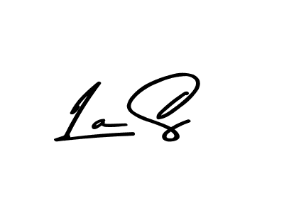 This is the best signature style for the La S name. Also you like these signature font (Asem Kandis PERSONAL USE). Mix name signature. La S signature style 9 images and pictures png