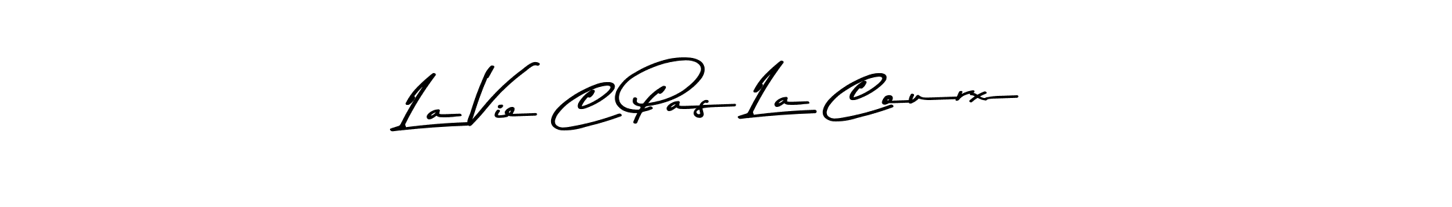 Use a signature maker to create a handwritten signature online. With this signature software, you can design (Asem Kandis PERSONAL USE) your own signature for name La Vie C Pas La Courx. La Vie C Pas La Courx signature style 9 images and pictures png