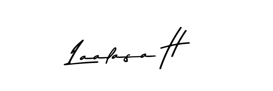 Here are the top 10 professional signature styles for the name Laalasa H. These are the best autograph styles you can use for your name. Laalasa H signature style 9 images and pictures png