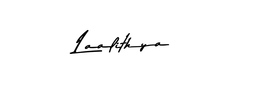 Create a beautiful signature design for name Laalithya. With this signature (Asem Kandis PERSONAL USE) fonts, you can make a handwritten signature for free. Laalithya signature style 9 images and pictures png