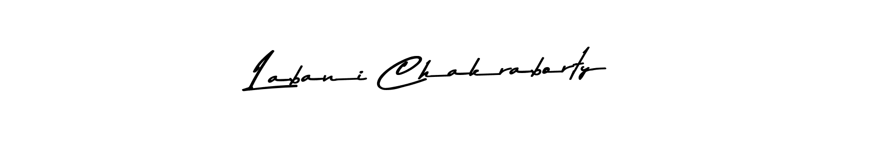 Create a beautiful signature design for name Labani Chakraborty. With this signature (Asem Kandis PERSONAL USE) fonts, you can make a handwritten signature for free. Labani Chakraborty signature style 9 images and pictures png