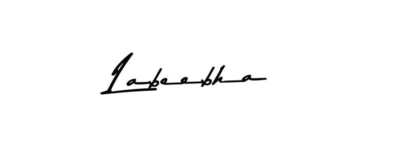 Make a beautiful signature design for name Labeebha. With this signature (Asem Kandis PERSONAL USE) style, you can create a handwritten signature for free. Labeebha signature style 9 images and pictures png