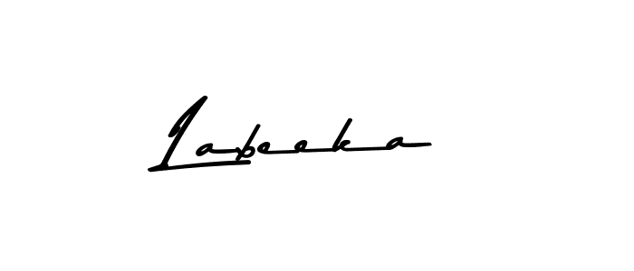 Use a signature maker to create a handwritten signature online. With this signature software, you can design (Asem Kandis PERSONAL USE) your own signature for name Labeeka. Labeeka signature style 9 images and pictures png