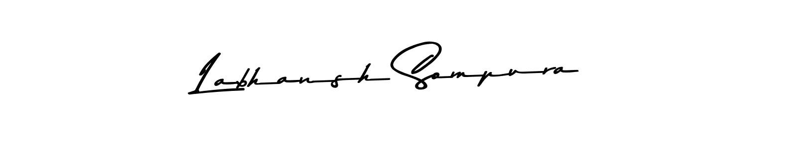 You should practise on your own different ways (Asem Kandis PERSONAL USE) to write your name (Labhansh Sompura) in signature. don't let someone else do it for you. Labhansh Sompura signature style 9 images and pictures png