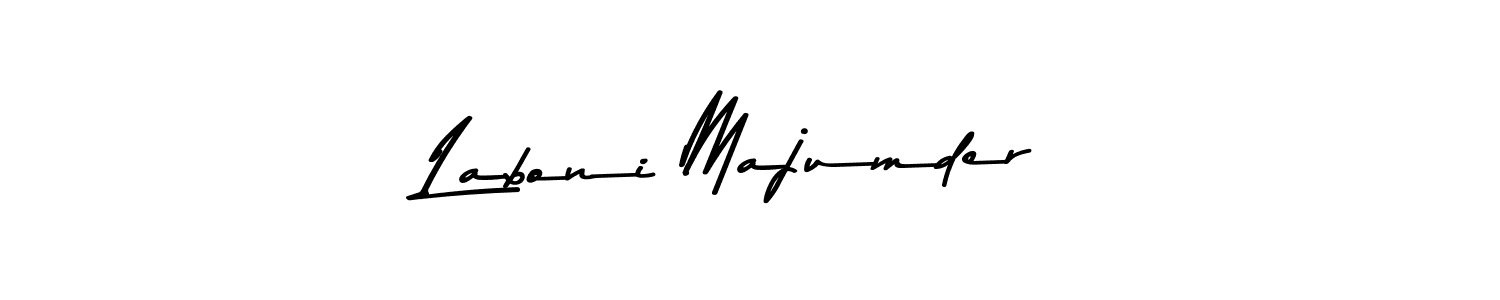 How to make Laboni Majumder name signature. Use Asem Kandis PERSONAL USE style for creating short signs online. This is the latest handwritten sign. Laboni Majumder signature style 9 images and pictures png