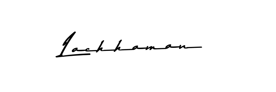 Design your own signature with our free online signature maker. With this signature software, you can create a handwritten (Asem Kandis PERSONAL USE) signature for name Lachhaman. Lachhaman signature style 9 images and pictures png