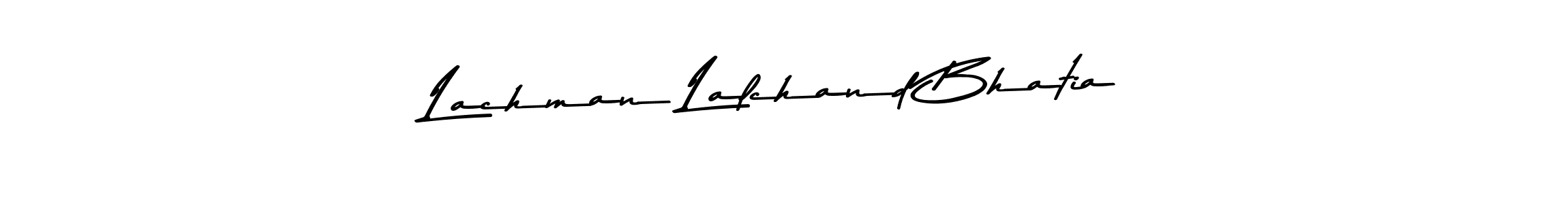 Create a beautiful signature design for name Lachman Lalchand Bhatia. With this signature (Asem Kandis PERSONAL USE) fonts, you can make a handwritten signature for free. Lachman Lalchand Bhatia signature style 9 images and pictures png