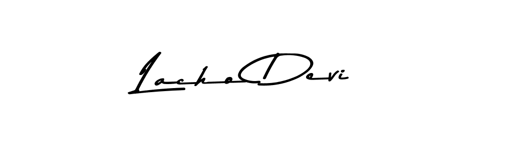 Design your own signature with our free online signature maker. With this signature software, you can create a handwritten (Asem Kandis PERSONAL USE) signature for name Lacho Devi. Lacho Devi signature style 9 images and pictures png