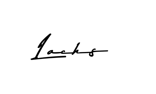 Design your own signature with our free online signature maker. With this signature software, you can create a handwritten (Asem Kandis PERSONAL USE) signature for name Lachs. Lachs signature style 9 images and pictures png