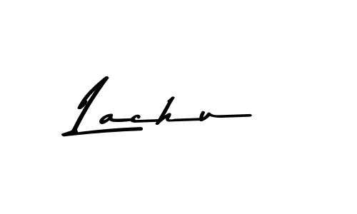 Make a beautiful signature design for name Lachu. With this signature (Asem Kandis PERSONAL USE) style, you can create a handwritten signature for free. Lachu signature style 9 images and pictures png