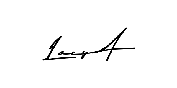 The best way (Asem Kandis PERSONAL USE) to make a short signature is to pick only two or three words in your name. The name Lacy A include a total of six letters. For converting this name. Lacy A signature style 9 images and pictures png