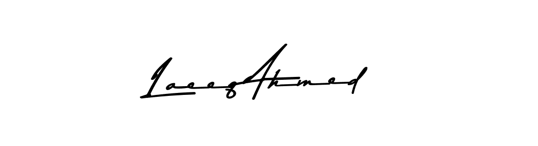 Design your own signature with our free online signature maker. With this signature software, you can create a handwritten (Asem Kandis PERSONAL USE) signature for name Laeeq Ahmed. Laeeq Ahmed signature style 9 images and pictures png