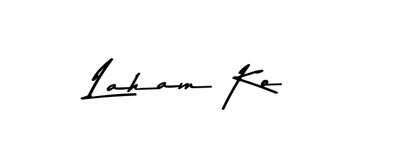 Also You can easily find your signature by using the search form. We will create Laham Ko name handwritten signature images for you free of cost using Asem Kandis PERSONAL USE sign style. Laham Ko signature style 9 images and pictures png