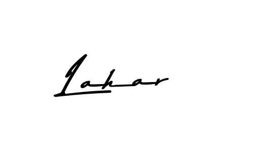 How to make Lahar name signature. Use Asem Kandis PERSONAL USE style for creating short signs online. This is the latest handwritten sign. Lahar signature style 9 images and pictures png