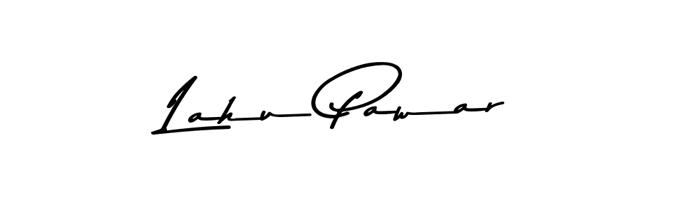 Create a beautiful signature design for name Lahu Pawar. With this signature (Asem Kandis PERSONAL USE) fonts, you can make a handwritten signature for free. Lahu Pawar signature style 9 images and pictures png