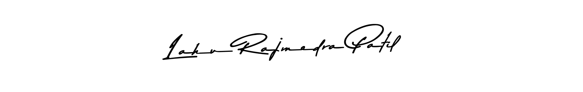 Make a beautiful signature design for name Lahu Rajmedra Patil. With this signature (Asem Kandis PERSONAL USE) style, you can create a handwritten signature for free. Lahu Rajmedra Patil signature style 9 images and pictures png