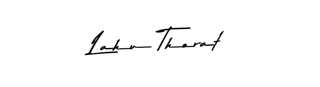 Design your own signature with our free online signature maker. With this signature software, you can create a handwritten (Asem Kandis PERSONAL USE) signature for name Lahu Thorat. Lahu Thorat signature style 9 images and pictures png