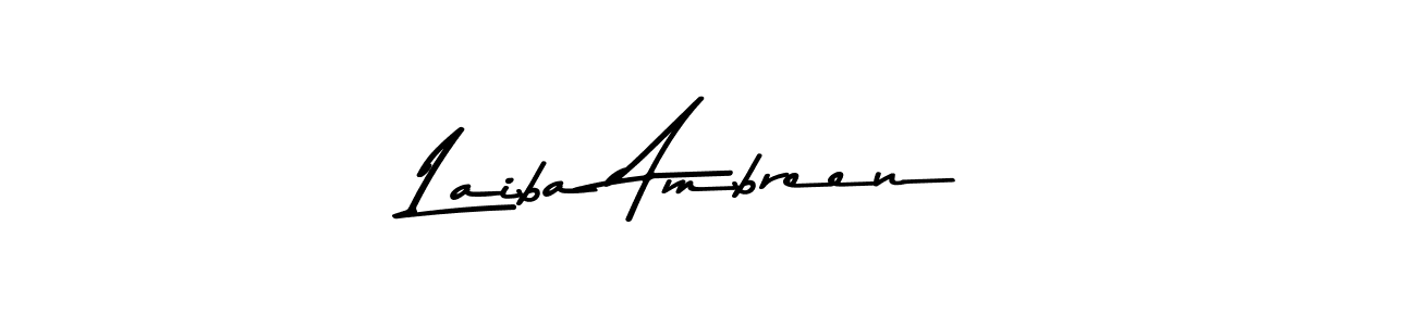 The best way (Asem Kandis PERSONAL USE) to make a short signature is to pick only two or three words in your name. The name Laiba Ambreen include a total of six letters. For converting this name. Laiba Ambreen signature style 9 images and pictures png