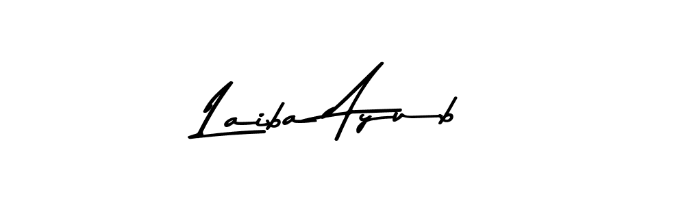 Also You can easily find your signature by using the search form. We will create Laiba Ayub name handwritten signature images for you free of cost using Asem Kandis PERSONAL USE sign style. Laiba Ayub signature style 9 images and pictures png