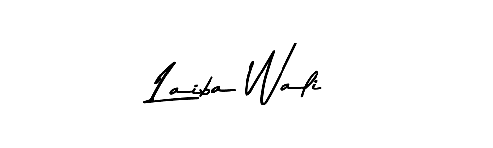 The best way (Asem Kandis PERSONAL USE) to make a short signature is to pick only two or three words in your name. The name Laiba Wali include a total of six letters. For converting this name. Laiba Wali signature style 9 images and pictures png
