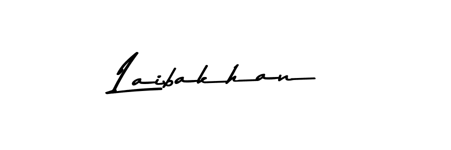 Create a beautiful signature design for name Laibakhan. With this signature (Asem Kandis PERSONAL USE) fonts, you can make a handwritten signature for free. Laibakhan signature style 9 images and pictures png