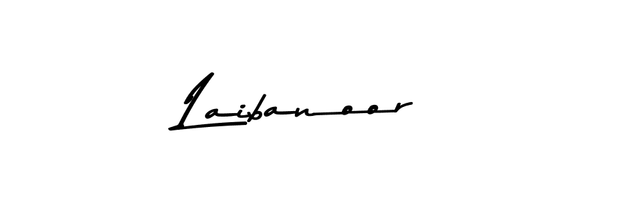 Use a signature maker to create a handwritten signature online. With this signature software, you can design (Asem Kandis PERSONAL USE) your own signature for name Laibanoor. Laibanoor signature style 9 images and pictures png