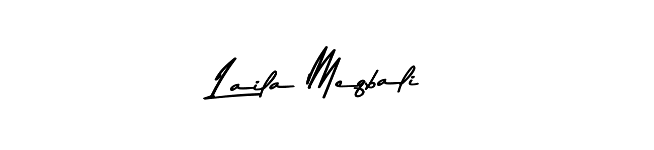 Create a beautiful signature design for name Laila Meqbali. With this signature (Asem Kandis PERSONAL USE) fonts, you can make a handwritten signature for free. Laila Meqbali signature style 9 images and pictures png