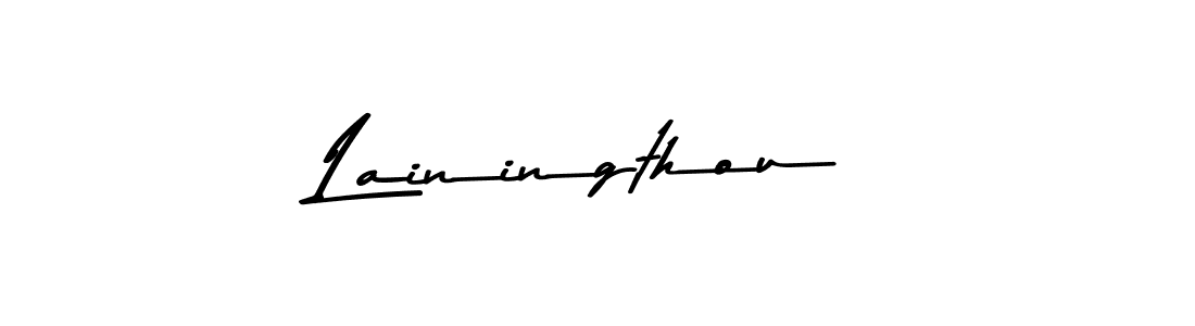 Create a beautiful signature design for name Lainingthou. With this signature (Asem Kandis PERSONAL USE) fonts, you can make a handwritten signature for free. Lainingthou signature style 9 images and pictures png