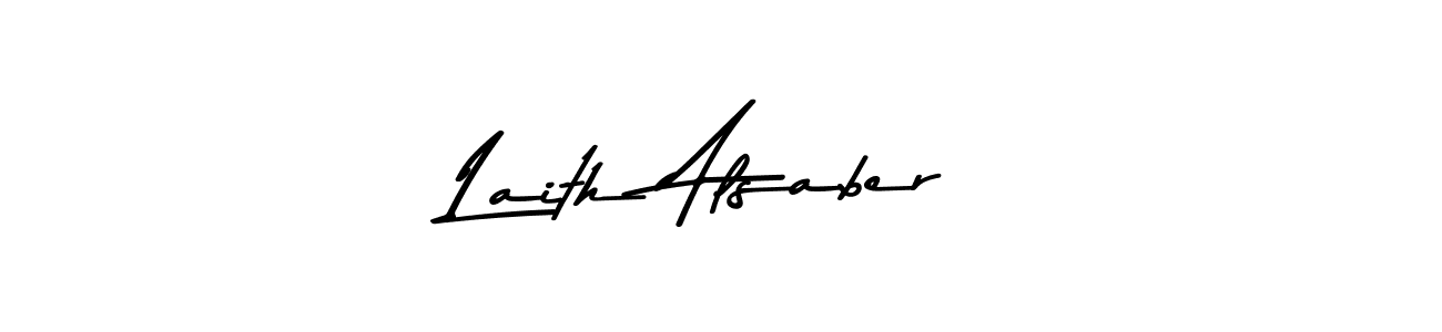 The best way (Asem Kandis PERSONAL USE) to make a short signature is to pick only two or three words in your name. The name Laith Alsaber include a total of six letters. For converting this name. Laith Alsaber signature style 9 images and pictures png