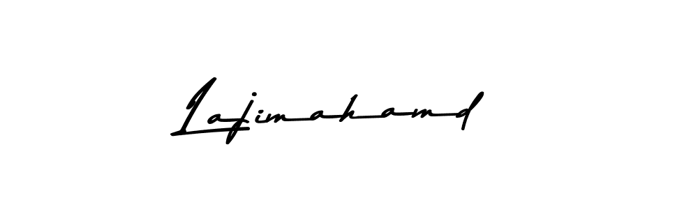 Make a beautiful signature design for name Lajimahamd. With this signature (Asem Kandis PERSONAL USE) style, you can create a handwritten signature for free. Lajimahamd signature style 9 images and pictures png