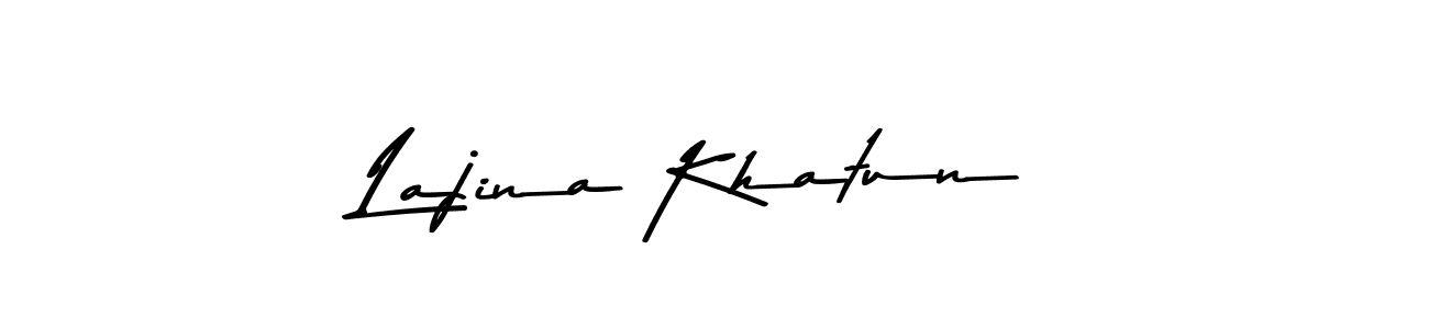 Design your own signature with our free online signature maker. With this signature software, you can create a handwritten (Asem Kandis PERSONAL USE) signature for name Lajina Khatun. Lajina Khatun signature style 9 images and pictures png