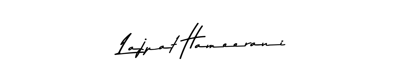 Create a beautiful signature design for name Lajpat Hameerani. With this signature (Asem Kandis PERSONAL USE) fonts, you can make a handwritten signature for free. Lajpat Hameerani signature style 9 images and pictures png