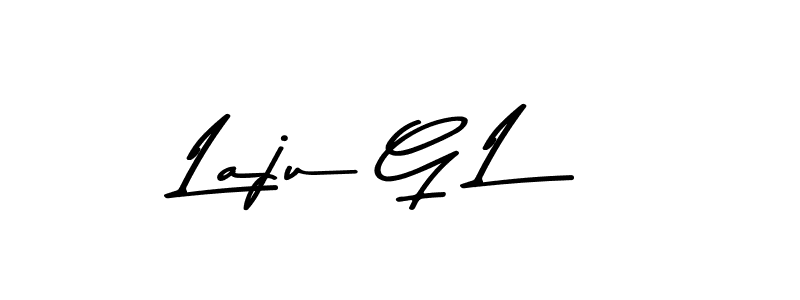 The best way (Asem Kandis PERSONAL USE) to make a short signature is to pick only two or three words in your name. The name Laju G L include a total of six letters. For converting this name. Laju G L signature style 9 images and pictures png