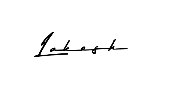 Make a beautiful signature design for name Lakesh. With this signature (Asem Kandis PERSONAL USE) style, you can create a handwritten signature for free. Lakesh signature style 9 images and pictures png