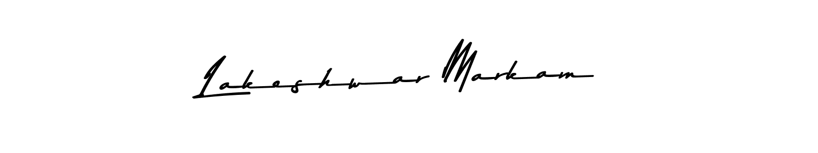 Make a beautiful signature design for name Lakeshwar Markam. With this signature (Asem Kandis PERSONAL USE) style, you can create a handwritten signature for free. Lakeshwar Markam signature style 9 images and pictures png