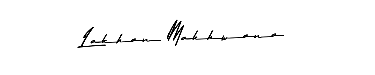 How to make Lakhan Makhwana name signature. Use Asem Kandis PERSONAL USE style for creating short signs online. This is the latest handwritten sign. Lakhan Makhwana signature style 9 images and pictures png