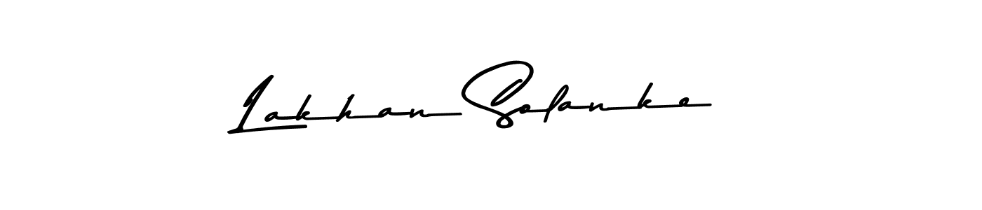 Design your own signature with our free online signature maker. With this signature software, you can create a handwritten (Asem Kandis PERSONAL USE) signature for name Lakhan Solanke. Lakhan Solanke signature style 9 images and pictures png