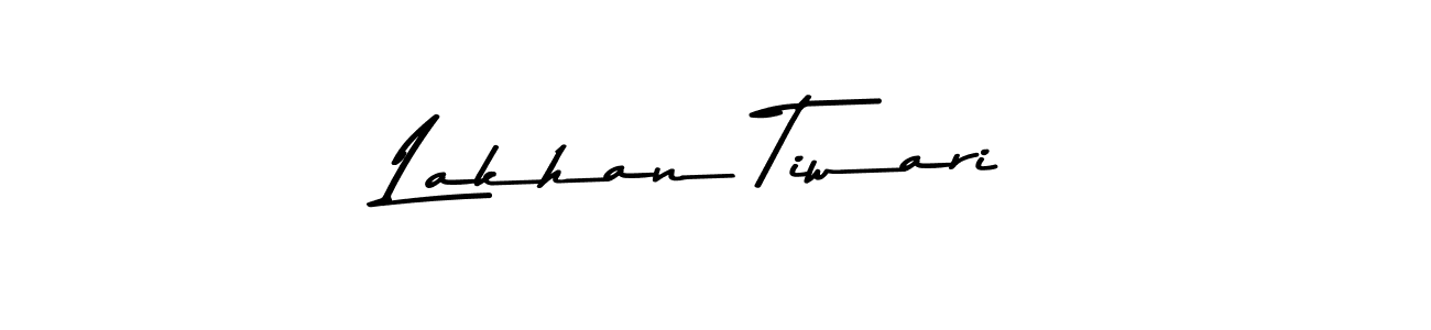 How to make Lakhan Tiwari name signature. Use Asem Kandis PERSONAL USE style for creating short signs online. This is the latest handwritten sign. Lakhan Tiwari signature style 9 images and pictures png