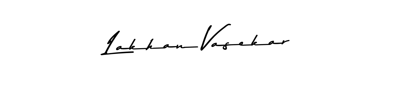 Design your own signature with our free online signature maker. With this signature software, you can create a handwritten (Asem Kandis PERSONAL USE) signature for name Lakhan Vasekar. Lakhan Vasekar signature style 9 images and pictures png