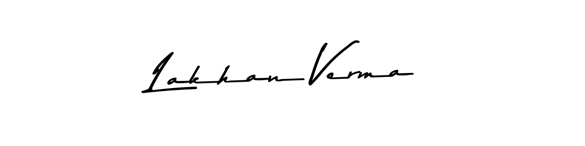 Use a signature maker to create a handwritten signature online. With this signature software, you can design (Asem Kandis PERSONAL USE) your own signature for name Lakhan Verma. Lakhan Verma signature style 9 images and pictures png