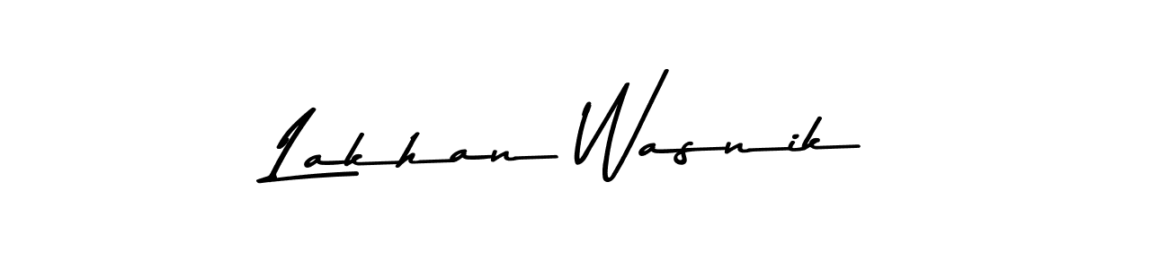 Design your own signature with our free online signature maker. With this signature software, you can create a handwritten (Asem Kandis PERSONAL USE) signature for name Lakhan Wasnik. Lakhan Wasnik signature style 9 images and pictures png