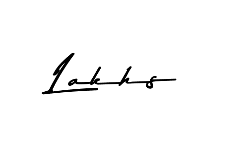 Design your own signature with our free online signature maker. With this signature software, you can create a handwritten (Asem Kandis PERSONAL USE) signature for name Lakhs. Lakhs signature style 9 images and pictures png