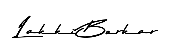 Discover the perfect balance of readability and style for Lakki Borkar with Asem Kandis PERSONAL USE font. Create your dream signature today. Lakki Borkar signature style 9 images and pictures png