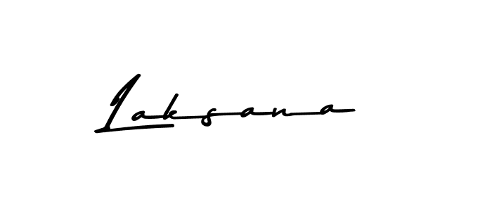 How to make Laksana name signature. Use Asem Kandis PERSONAL USE style for creating short signs online. This is the latest handwritten sign. Laksana signature style 9 images and pictures png