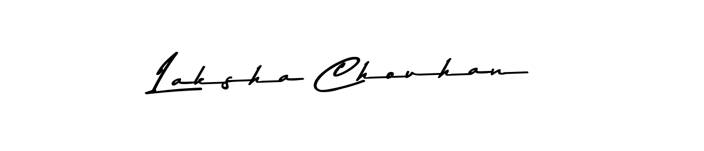 Use a signature maker to create a handwritten signature online. With this signature software, you can design (Asem Kandis PERSONAL USE) your own signature for name Laksha Chouhan. Laksha Chouhan signature style 9 images and pictures png