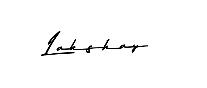 How to make Lakshay name signature. Use Asem Kandis PERSONAL USE style for creating short signs online. This is the latest handwritten sign. Lakshay signature style 9 images and pictures png