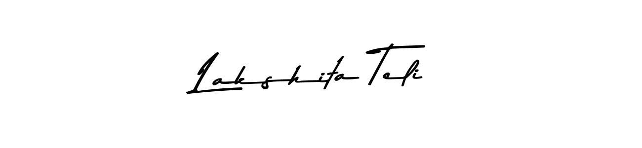 How to make Lakshita Teli signature? Asem Kandis PERSONAL USE is a professional autograph style. Create handwritten signature for Lakshita Teli name. Lakshita Teli signature style 9 images and pictures png