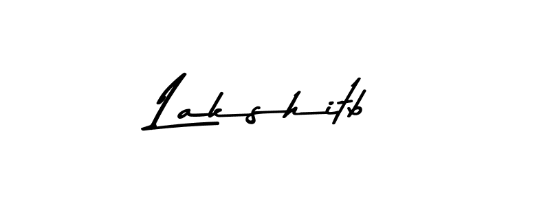 How to make Lakshitb name signature. Use Asem Kandis PERSONAL USE style for creating short signs online. This is the latest handwritten sign. Lakshitb signature style 9 images and pictures png