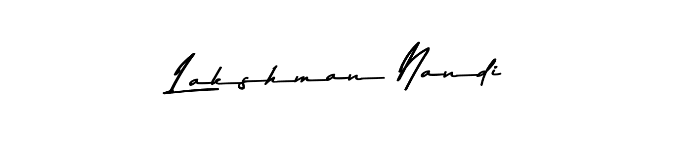 Make a beautiful signature design for name Lakshman Nandi. With this signature (Asem Kandis PERSONAL USE) style, you can create a handwritten signature for free. Lakshman Nandi signature style 9 images and pictures png
