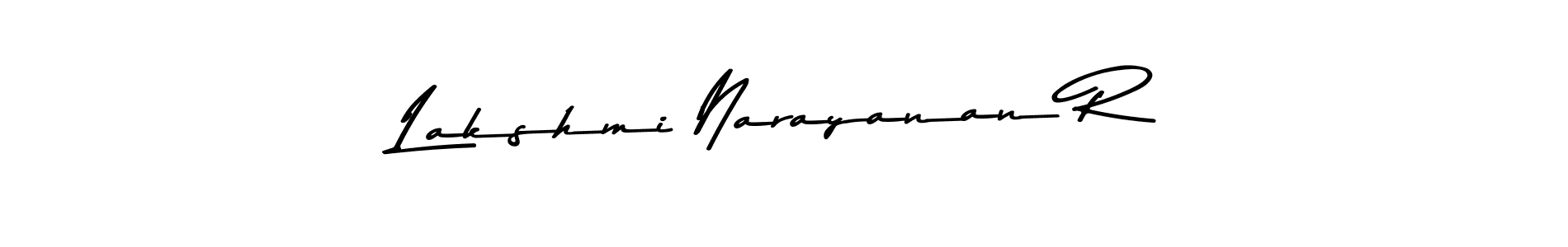 Use a signature maker to create a handwritten signature online. With this signature software, you can design (Asem Kandis PERSONAL USE) your own signature for name Lakshmi Narayanan R. Lakshmi Narayanan R signature style 9 images and pictures png